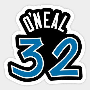 Shaq Classic - FRONT AND BACK PRINT!!! Sticker